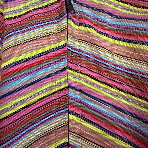 Retro Rainbow Chevron A-Line Skirt Size S - Picture 4 of 7